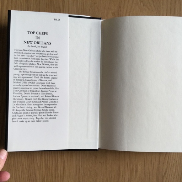 Top Chefs In New Orleans Sarah English Hard Cover First Edition Cookbook 1992 - Picture 3 of 11